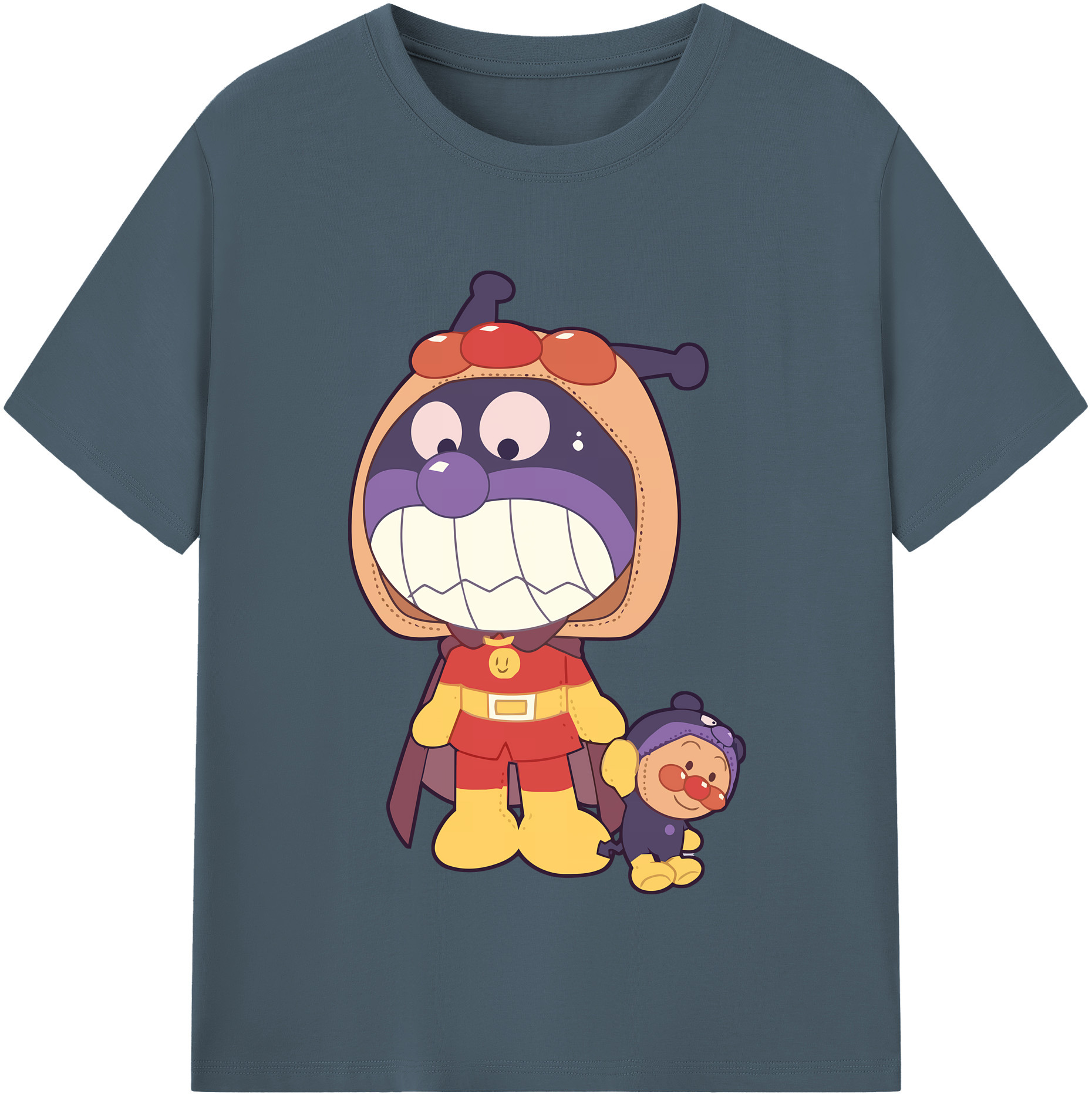 （画像用） アンパンマン Anpanman 綿100％半袖Tシャツ（フロントプリント）